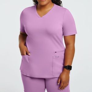 Jaannu Mauve Scrub Set